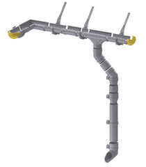 Заглушка желоба Docke Premium пластиковая d120 мм графитовый серый RAL 7024 - фото 4