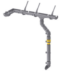 Муфта водосточной трубы Docke Premium пластиковая d85 мм графитовый серый RAL 7024 - фото 4