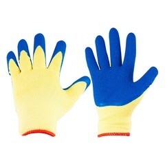 Перчатки трикотажные с рифленным латексом, (шт.)