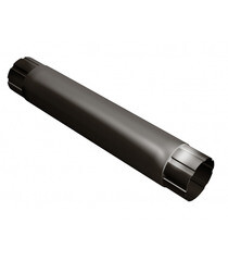 Изображение товара Труба водосточная Grand Line металлическая d90 мм 1 м темно-коричневый RR 32