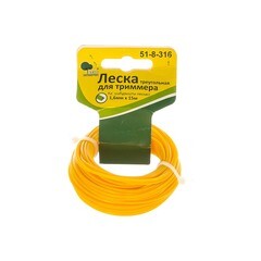 Леска для триммера 1,6 мм 15 м треуеольная