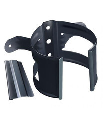 Кронштейн хомут труб Grand Line металлический на деревянную стену d90 мм графитовый серый RAL 7024 - фото 1