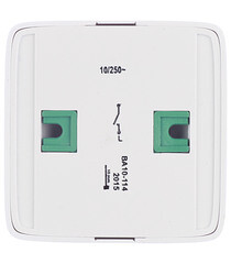 Выключатель Hegel Alfa одноклавишный накладной белый с подсветкой (ВА10-114) - фото 4