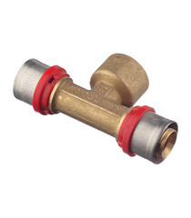 Тройник Tiemme 26(пресс) х 3/4 ВР(г) х 26(пресс) - фото 2