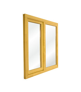 Окно деревянное РадДоз террасное 1000х1000 мм 2 створки