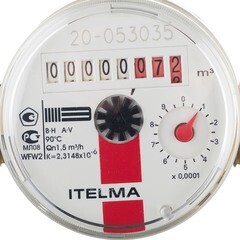 Счетчик для горячей воды Itelma WFW20 DN15 80 мм без сгонов - фото 3