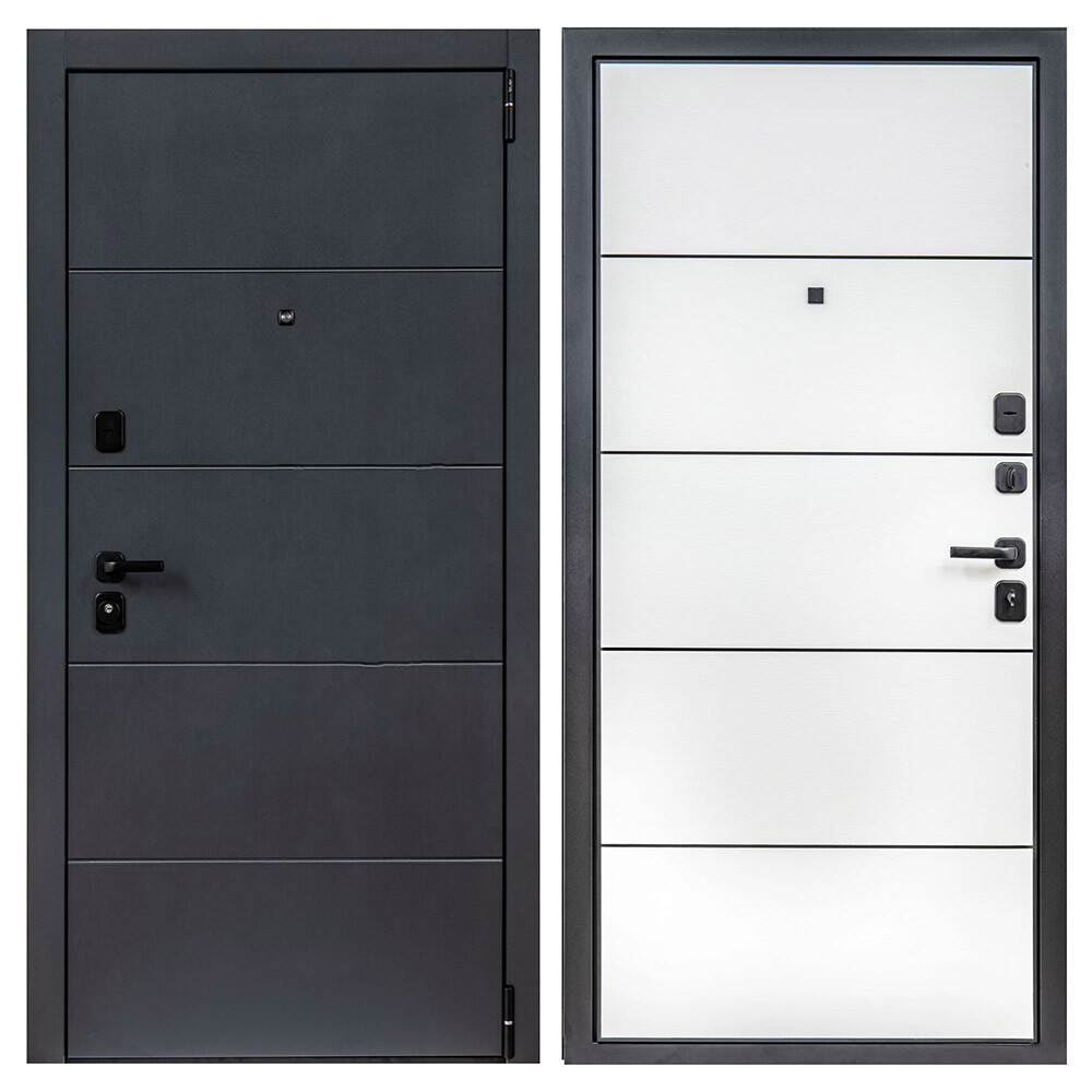 Изображение товара Дверь входная стальная Porta R-3 правая графит с МДФ 880х2050 мм