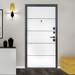 Дверь входная Portika Porta R-3 правая графит - сноу вералинг 980х2050 мм - фото 4