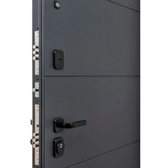 Дверь входная Portika Porta R-3 левая графит - бьянко вералинг с зеркалом 880х2050 мм - фото 4