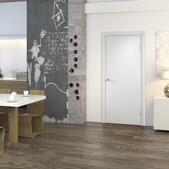 Дверь межкомнатная 800х2000 мм финишпленка белая глухая - фото 2