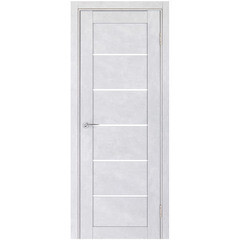 Дверь межкомнатная Легно-22 600х2000 мм ПВХ сноу арт со стеклом - фото 1