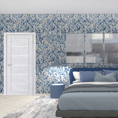 Дверь межкомнатная Легно-22 700х2000 мм ПВХ сноу арт со стеклом - фото 2