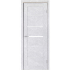 Дверь межкомнатная Легно-22 800х2000 мм ПВХ сноу арт со стеклом - фото 1
