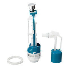 Арматура для унитаза Инкоэр боковой подвод 1/2 кнопка пластик хром (И-СБ1-БпрН-А-В Р) - фото 4