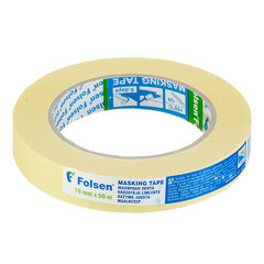 Изображение товара Лента малярная Folsen желтая 19 мм 50 м (02319)