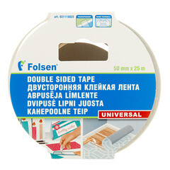 Лента клейкая монтажная Folsen двусторонняя 50 мм 25 м - фото 2