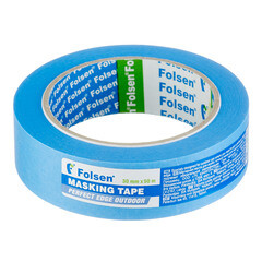 Лента малярная Folsen Professional для наружных работ синяя 30 мм 50 м УФ-стойкая