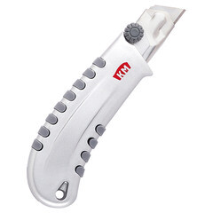 Нож строительный КМ 25 мм с ломающимся лезвием металлический корпус - фото 5