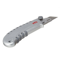 Нож строительный КМ 25 мм с ломающимся лезвием металлический корпус - фото 6