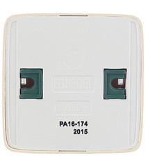 Розетка Hegel Alfa накладная слоновая кость тонкая со шторками (РА16-174-01) - фото 4