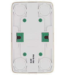 Розетка Hegel Alfa накладная слоновая кость тонкая со шторками (РА16-184-01) - фото 2