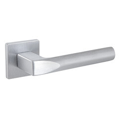 Ручка дверная Fuaro Prizma SSC-16 квадратная розетка сатинированный хром (44281) - фото 1