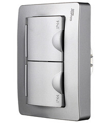 Розетка Systeme Electric Blanca встраиваемая алюминий со шторками (BLNRS441123) - фото 6