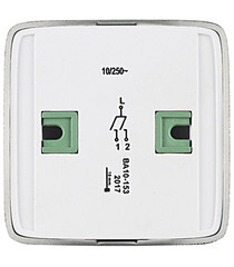 Выключатель Hegel Alfa двухклавишный накладной черный с изолирующей пластиной (ВА10-153-08) - фото 3