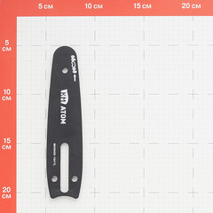 Шина для цепной мини-пилы КМ АТОМ 4" шаг 1/4" паз 1,1 мм 32 звена (CMST-45) - фото 2