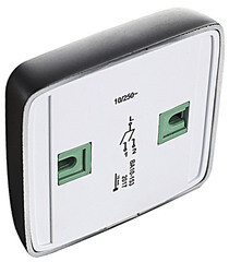 Выключатель Hegel Alfa двухклавишный накладной черный с изолирующей пластиной (ВА10-153-08) - фото 4