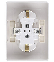 Розетка Systeme Electric Blanca встраиваемая алюминий со шторками (BLNRS001123) - фото 3