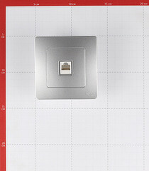 Розетка компьютерная Systeme Electric Blanca встраиваемая алюминий RJ45 (BLNIS045003) - фото 2