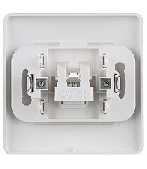 Розетка компьютерная Systeme Electric Blanca встраиваемая алюминий RJ45 (BLNIS045003) - фото 5