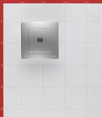 Розетка телевизионная Systeme Electric Blanca встраиваемая алюминий (BLNTS000013) - фото 3