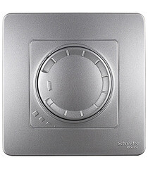 Изображение товара Диммер Systeme Electric Blanca встраиваемый алюминий поворотно-нажимной (BLNSS040013)