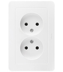 Розетка Hegel Master встраиваемая белая (РС16-341) - фото 1