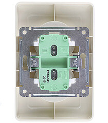Розетка Hegel Master встраиваемая слоновая кость (РС16-341-01) - фото 2