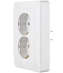 Розетка Hegel Master встраиваемая белая (РС16-351) - фото 3