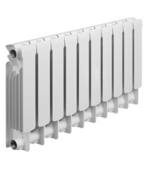 Радиатор биметаллический Rifar Base 350 мм 10 секций 1" боковое подключение белый - фото 8