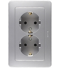 Изображение товара Розетка Hegel Master встраиваемая серебро (РС16-351-06)