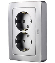 Розетка Hegel Master встраиваемая серебро (РС16-351-06) - фото 5