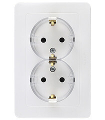 Изображение товара Розетка Hegel Master встраиваемая белая (РС16-381)