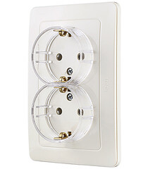 Розетка Hegel Master встраиваемая слоновая кость (РС16-381-01) - фото 4