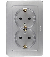 Изображение товара Розетка Hegel Master встраиваемая серебро (РС16-381-06)