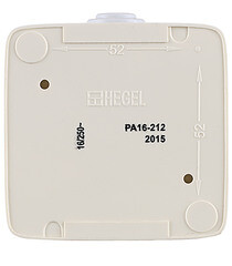 Розетка Hegel Alfa накладная слоновая кость со шторками с крышкой (РА16-212-01) - фото 4