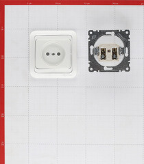 Розетка Makel Mimoza встраиваемая белая керамика (12002) - фото 3