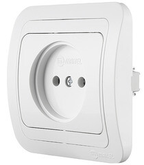 Розетка Makel Mimoza встраиваемая белая (12022) - фото 4