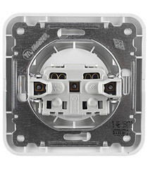 Розетка Makel Mimoza встраиваемая белая (12022) - фото 2