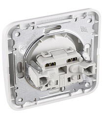 Розетка Makel Mimoza встраиваемая белая (12022) - фото 3