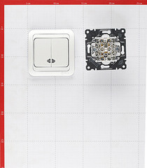 Выключатель Makel Mimoza двухклавишный встраиваемый белый с подсветкой (12023) - фото 2